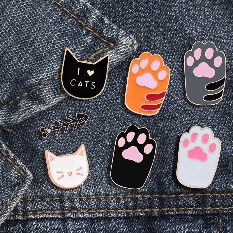 Cute Cat Backpack Pins