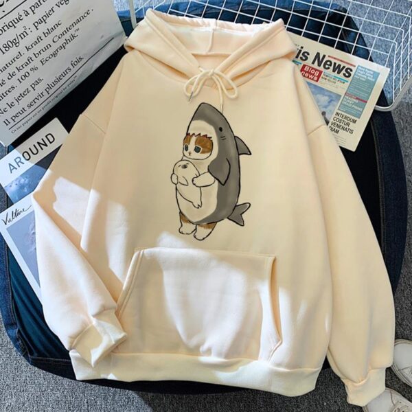 Shark Cute Cat Oversize Hoodie