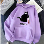 Scary Cat Causal Oversize Hoodie