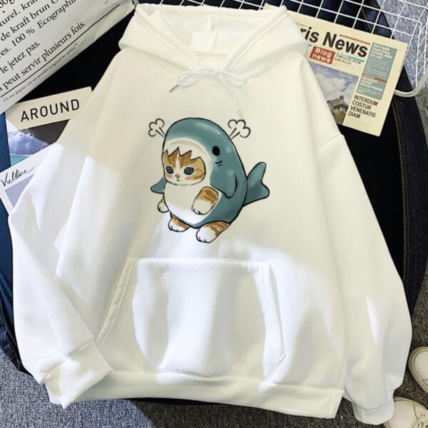 Shark Cute Cat Oversize Hoodie