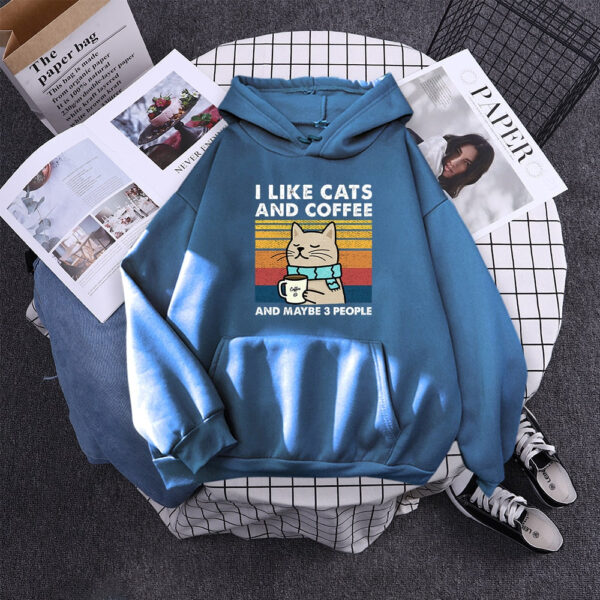 I Like Cats and Coffee Hoodie