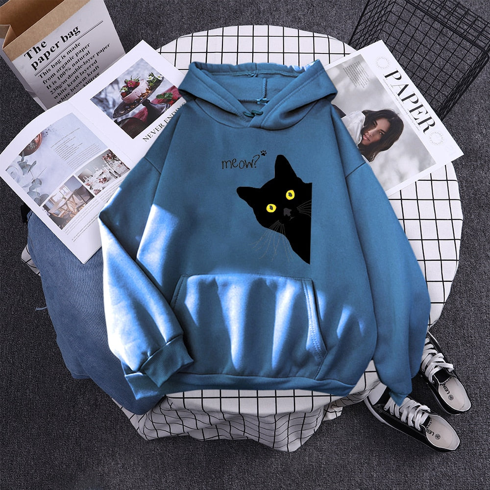 Meow Casual Oversize Hoodie