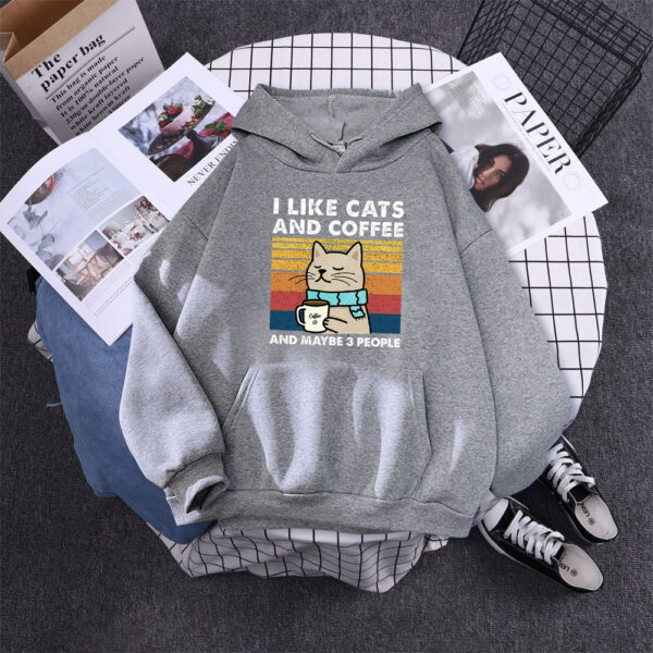 I Like Cats and Coffee Hoodie