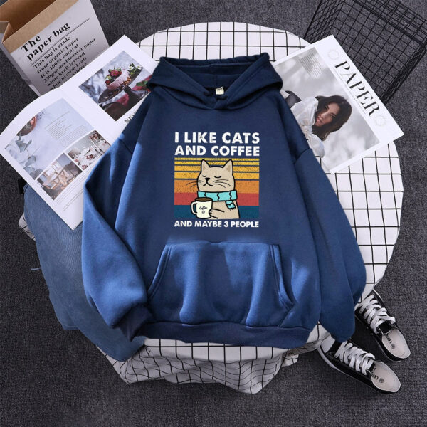 I Like Cats and Coffee Hoodie